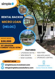 Incoming Generating Rental home- HELOC 229 Maple