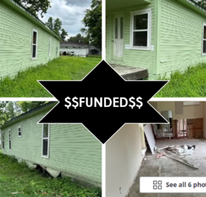 ****FUNDED**** Equity backed rehab investment 20% ROI 2-1 single-family.