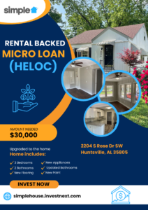 Rental backed Heloc ( micro loan)