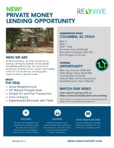 Nice Lending Opportunity & 100% Track Record