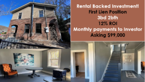 Rental Backed 12% ROI First Lien